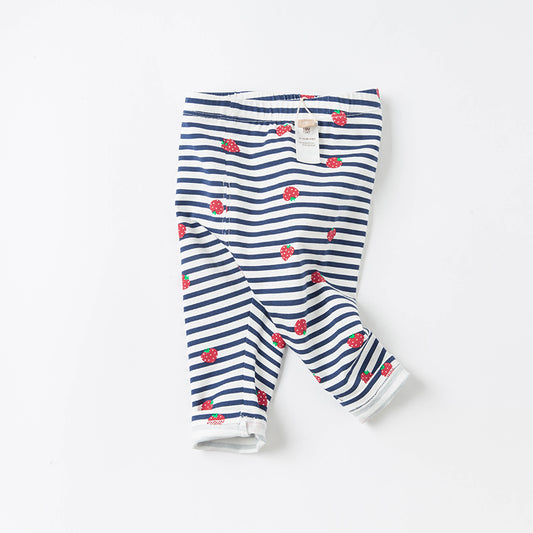 Strawberry Striped Leggings