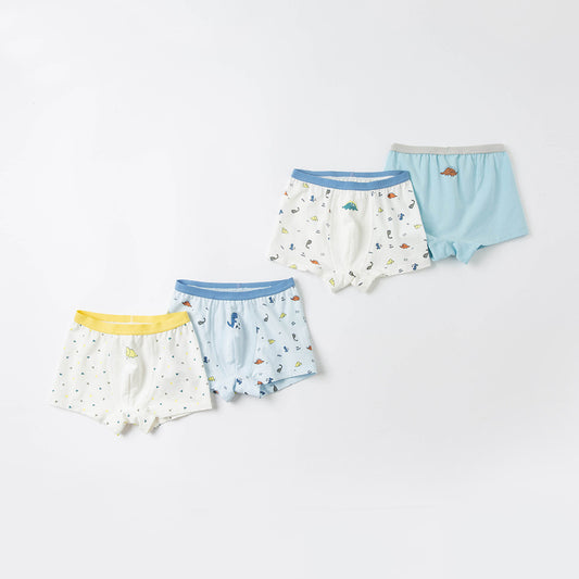 2 Pack Boy's Dinosaur Trunk Underwear
