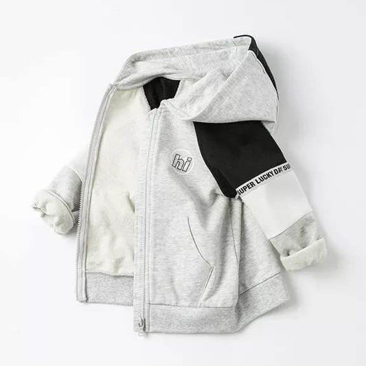 Zipped Up Hooded Jacket