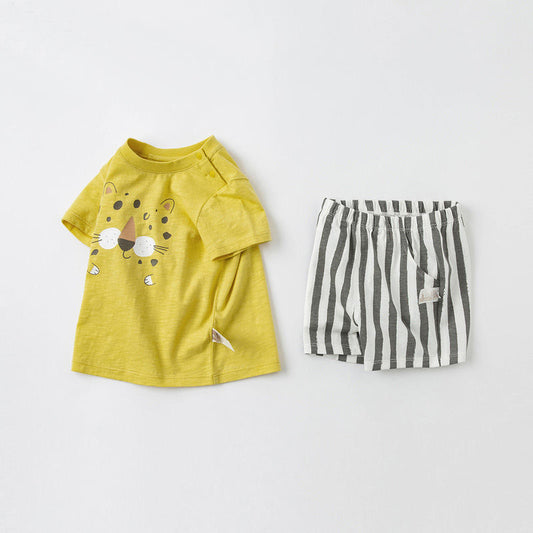 Leopard Tee and Shorts Set