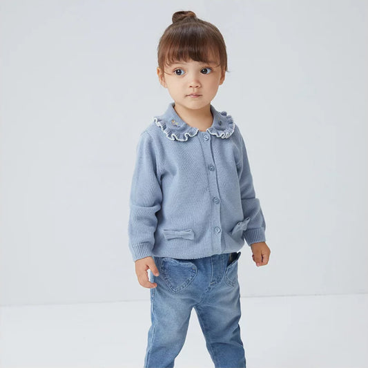 Frost Blue Knit Cardigan