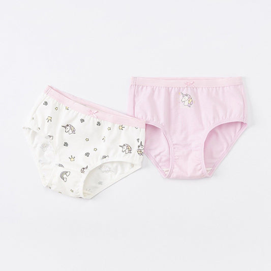 2 Pack Girl's Underwear Unicorn