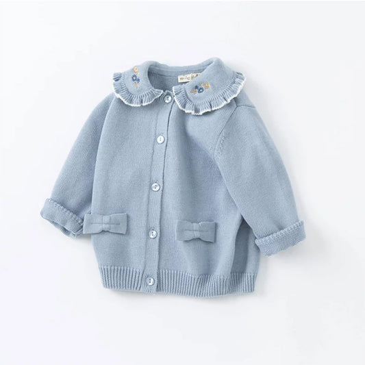 Frost Blue Knit Cardigan
