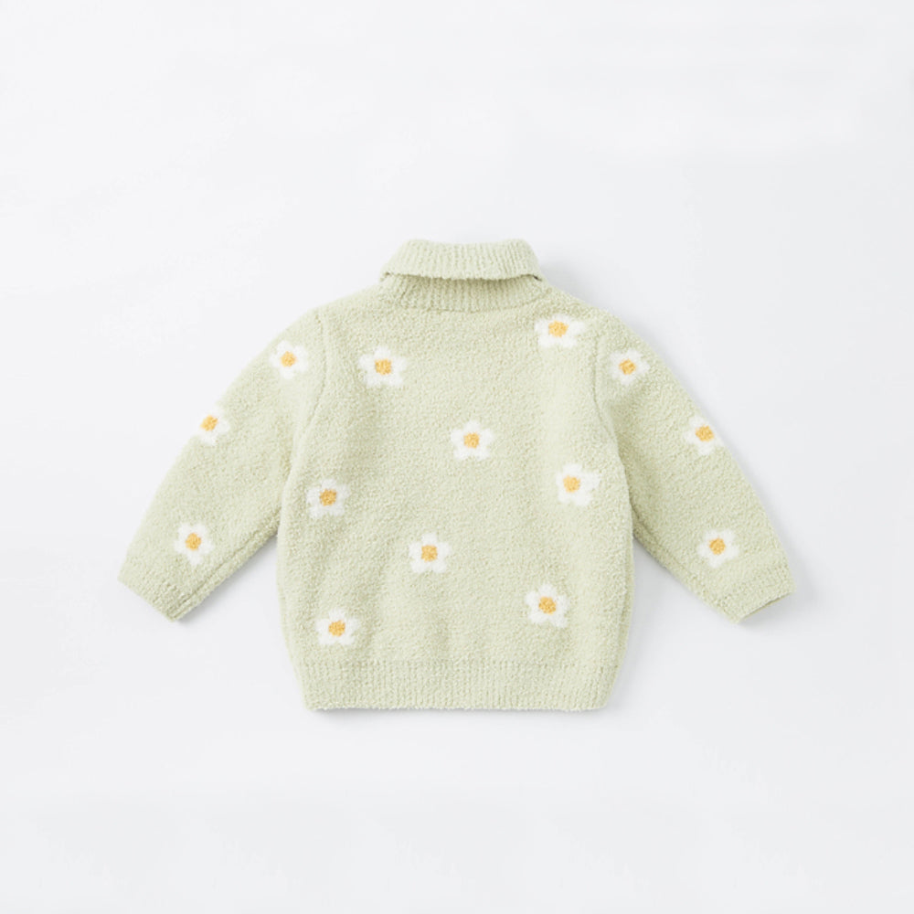 Flower Turtleneck Sweater